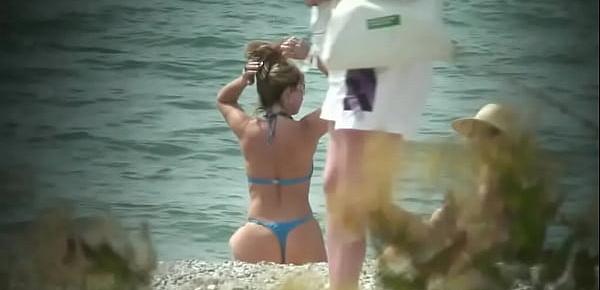  Public beach nudism video